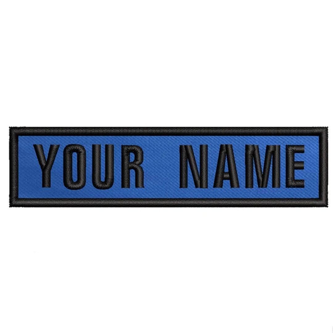 1 Patch Personnalisé - 10cmx2.5cm - Badge Brodé Velcro pour Harnais/Collier