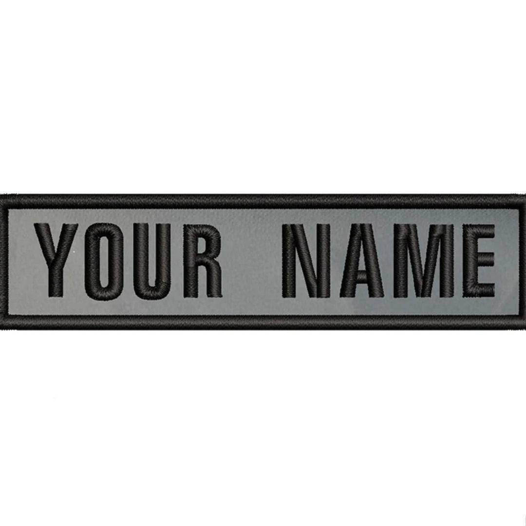 1 Patch Personnalisé - 10cmx2.5cm - Badge Brodé Velcro pour Harnais/Collier