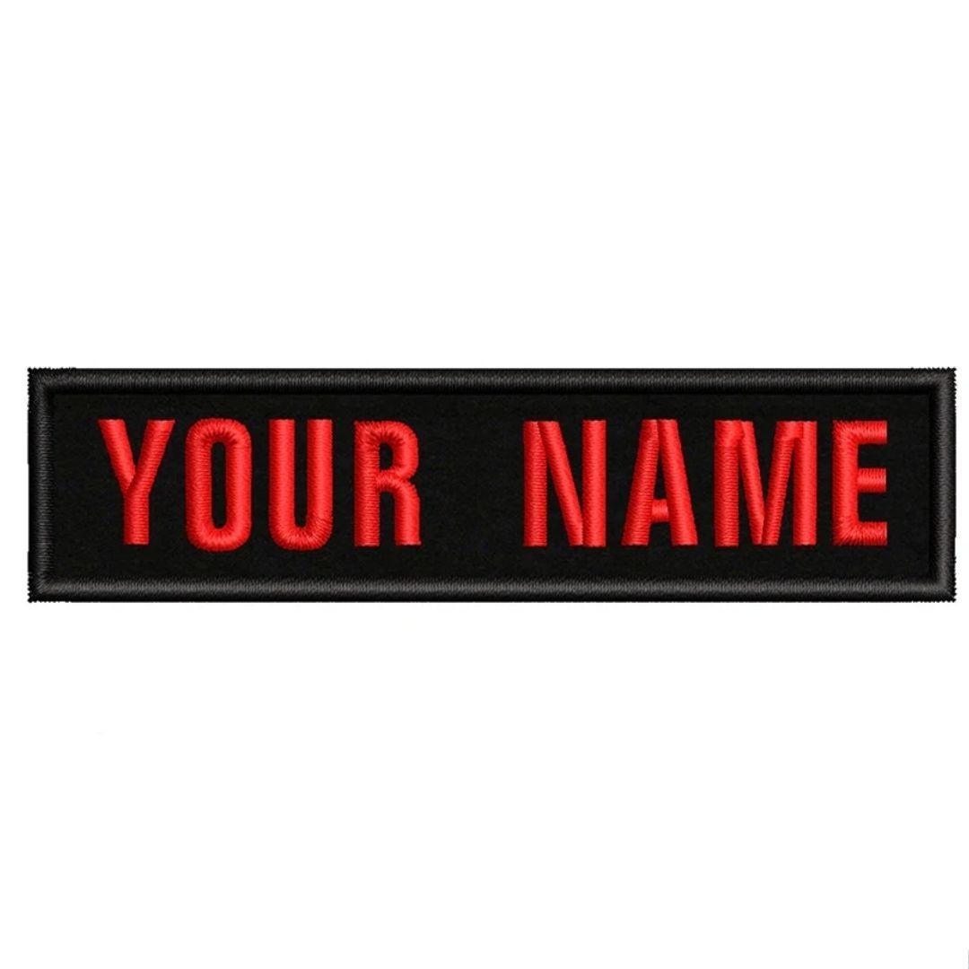 1 Patch Personnalisé - 10cmx2.5cm - Badge Brodé Velcro pour Harnais/Collier