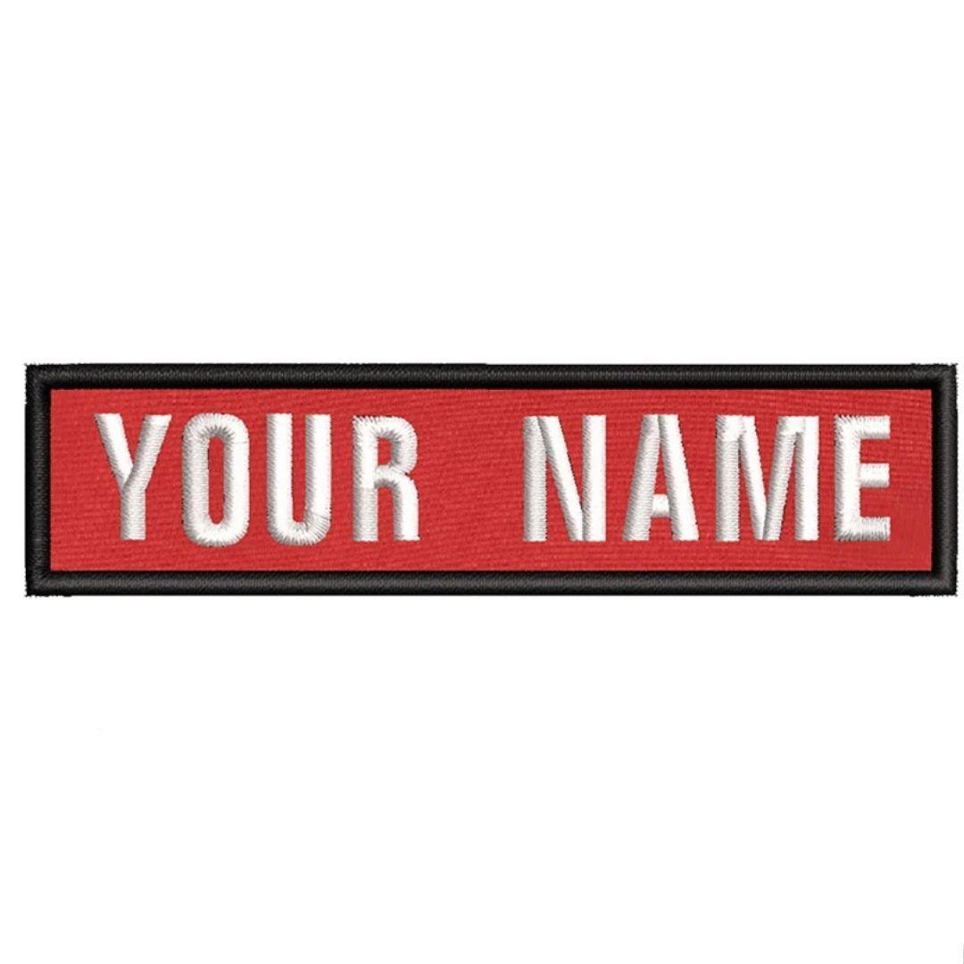 1 Patch Personnalisé - 10cmx2.5cm - Badge Brodé Velcro pour Harnais/Collier