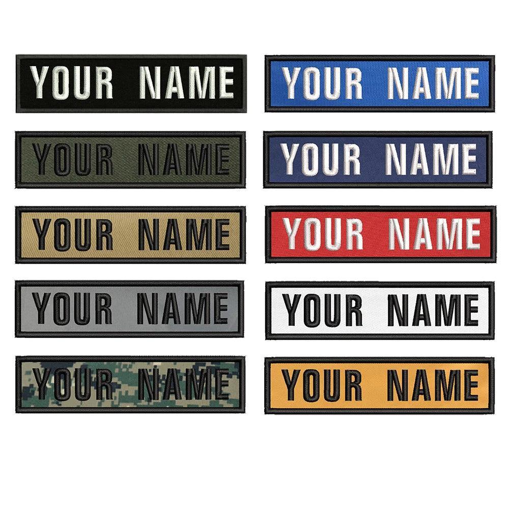 1 Patch Personnalisé - 10cmx2.5cm - Badge Brodé Velcro pour Harnais/Collier