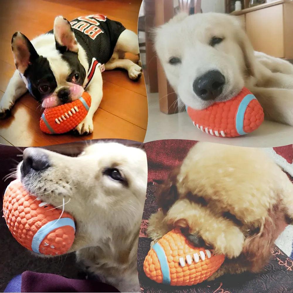 Squeaky - Jouets pour chiens en Latex naturel, balles souples et rebondissantes, pour petits, moyens et grands chiens, jouet interactif à mâcher - Tao-K9