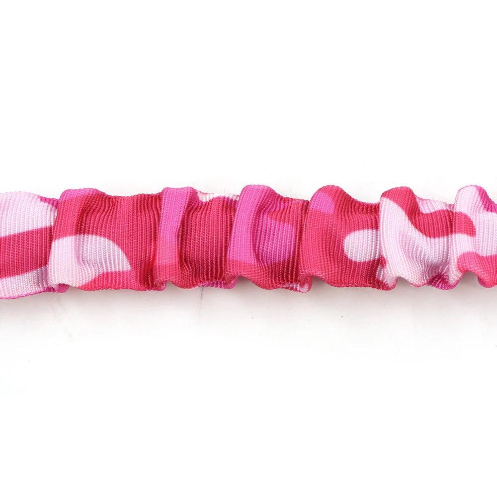 Taktisches Geschirr – Anti-Traktion – große Hunde – rosa Tarnung