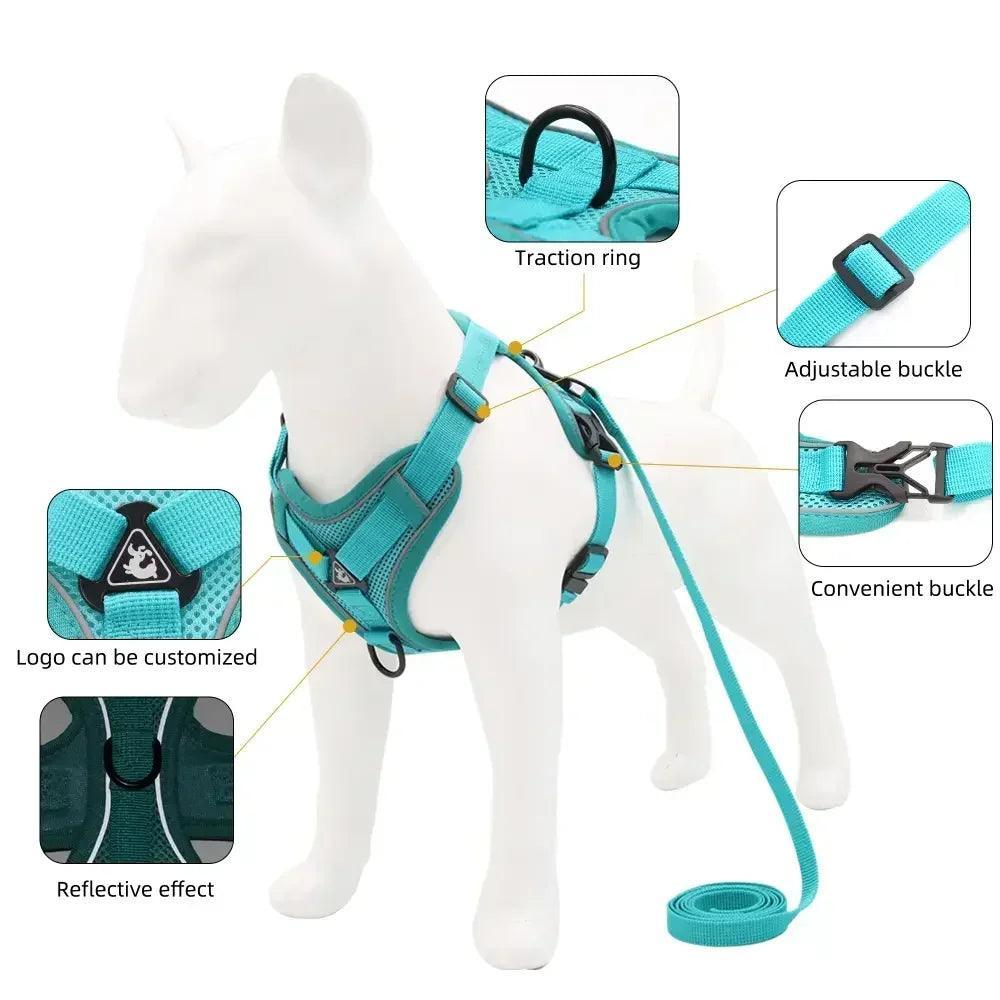Harnais Anti Traction Petits Chiens - 2 à 10kg - Tao-K9