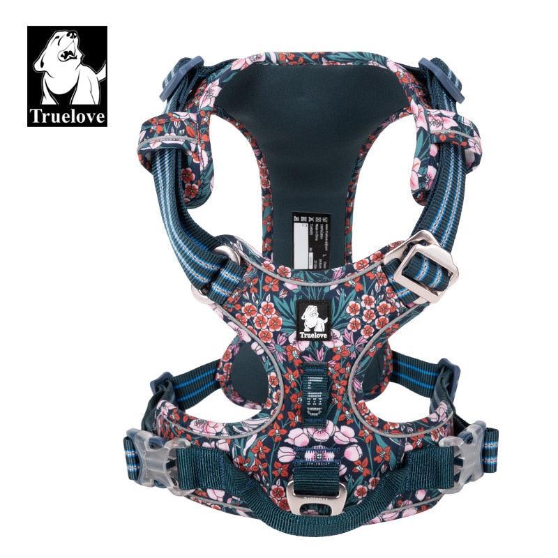 Harnais TrueLove - Collection Fleurs - Anti traction - Tao-K9
