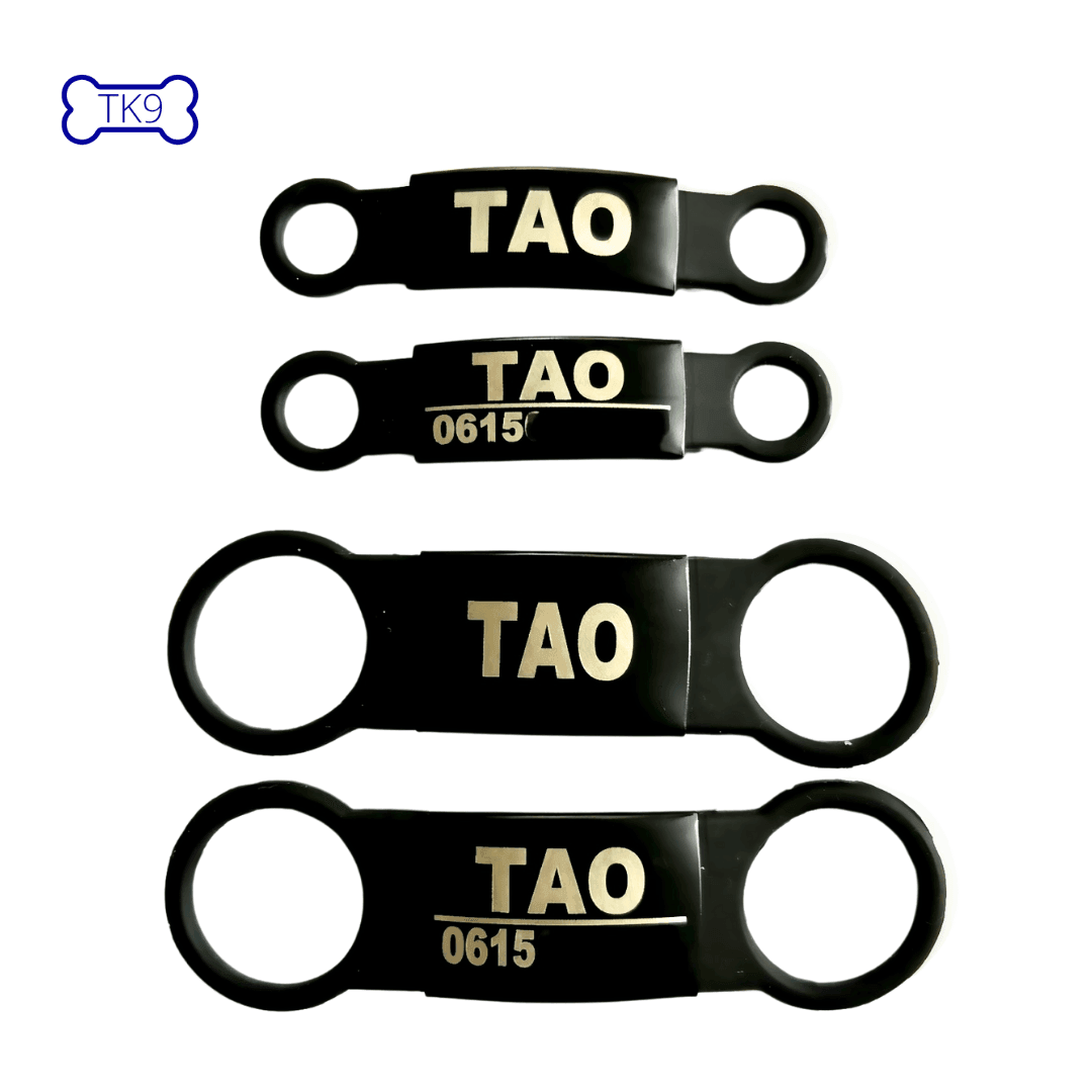 Identification en Acier Inoxydable – Gravure Personnalisée Offerte - ID Tag - Tao-K9
