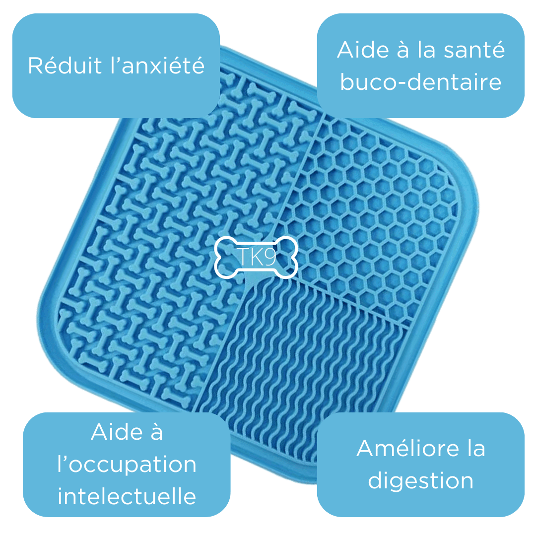 LickLack - 4 Tapis de léchage pour alimentation lente - Tao-K9