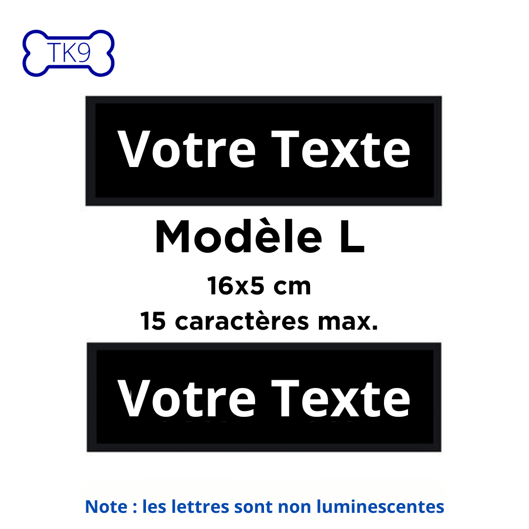 Patchs de Harnais et de Colliers personnalisables X2 - Tao-K9
