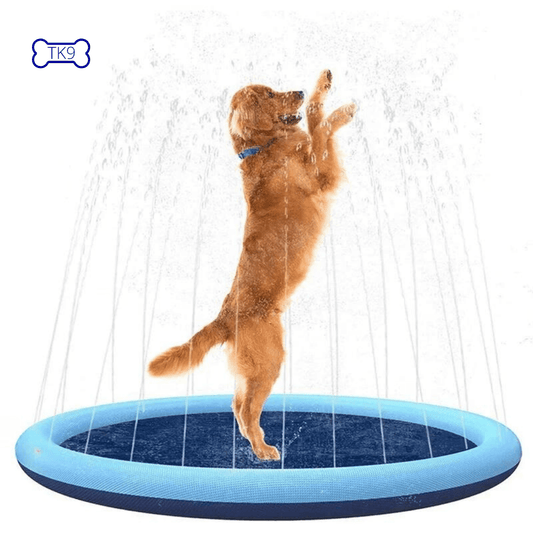 Piscine à jets pour chien - fonds anti dérapant - 100 à 170 cm de diamètre - Tao-K9