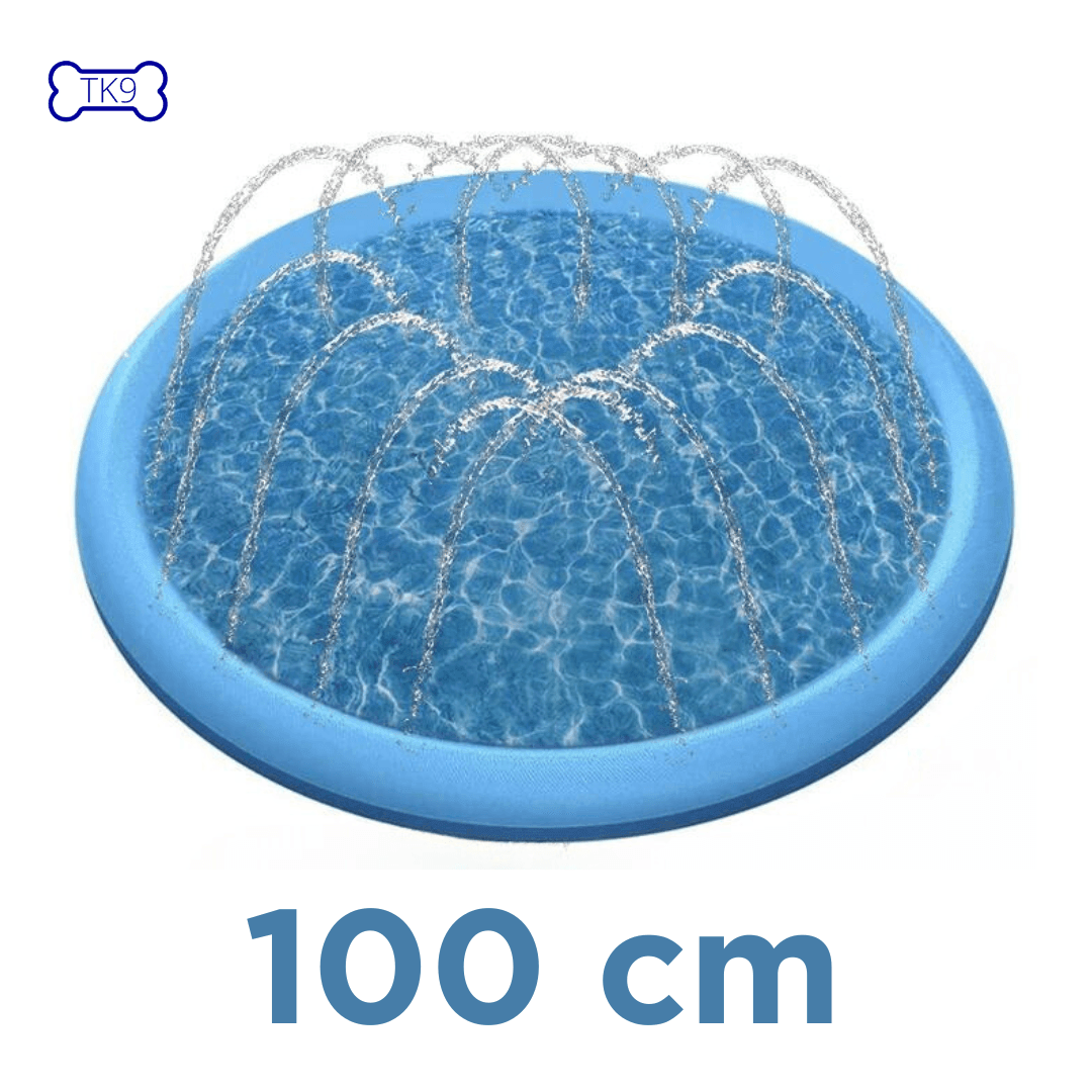Piscine à jets pour chien - fonds anti dérapant - 100 à 170 cm de diamètre - Tao-K9