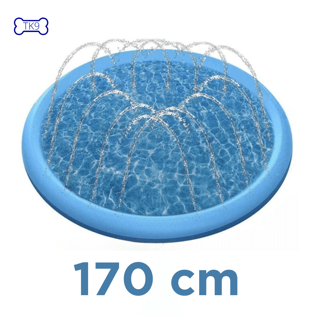 Piscine à jets pour chien - fonds anti dérapant - 100 à 170 cm de diamètre - Tao-K9