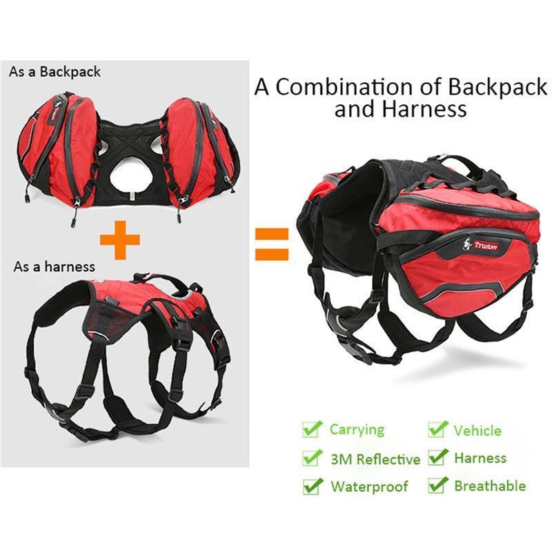 Harnais Backpack TrueLove - Sac à dos pour chiens - Tao-K9