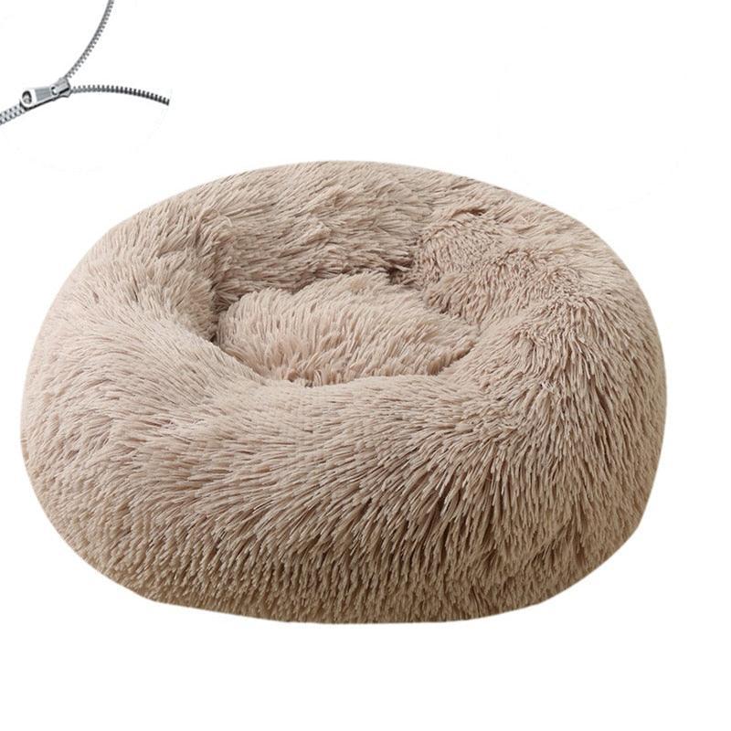 Le Pet Lit - 40 à 100 cm - Lavable en machine - Coussin rond - peluche douce pour chien - Tao-K9