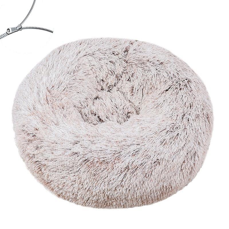 Le Pet Lit - 40 à 100 cm - Lavable en machine - Coussin rond - peluche douce pour chien - Tao-K9