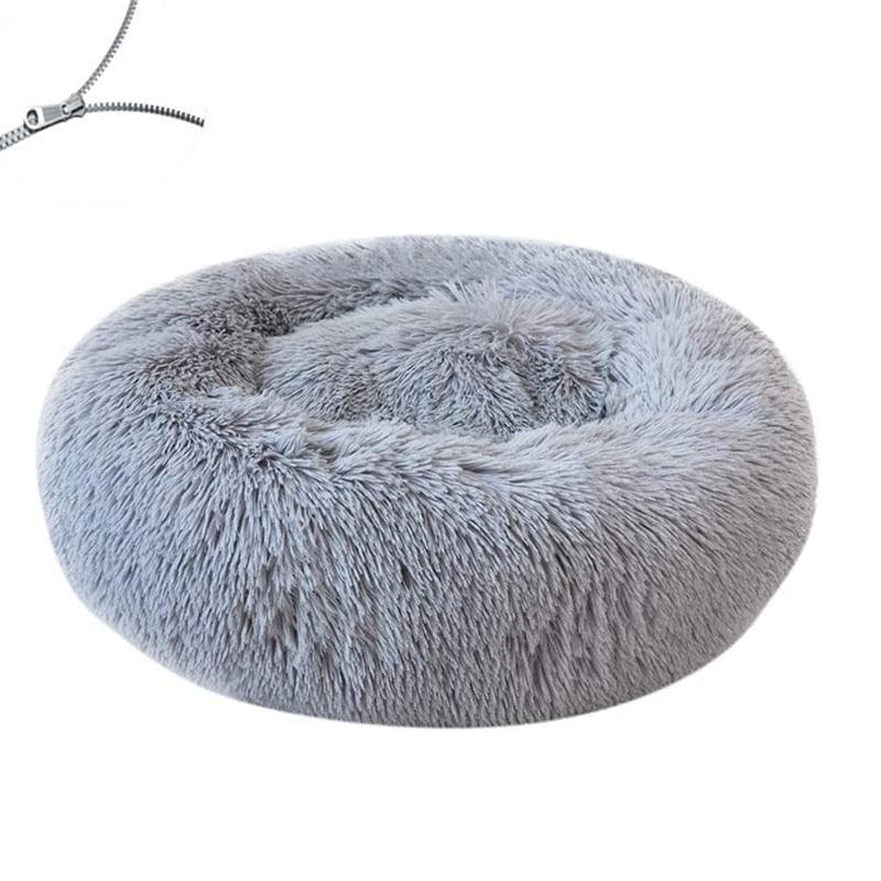Le Pet Lit - 40 à 100 cm - Lavable en machine - Coussin rond - peluche douce pour chien - Tao-K9