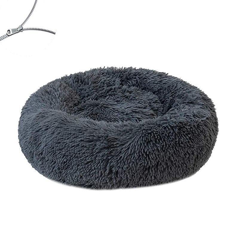 Le Pet Lit - 40 à 100 cm - Lavable en machine - Coussin rond - peluche douce pour chien - Tao-K9