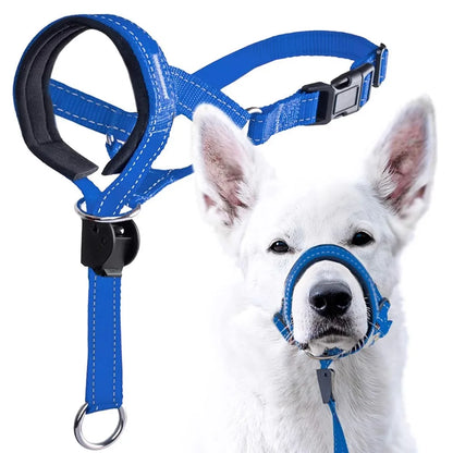 Licol anti-traction pour chien, collier de tête réglable