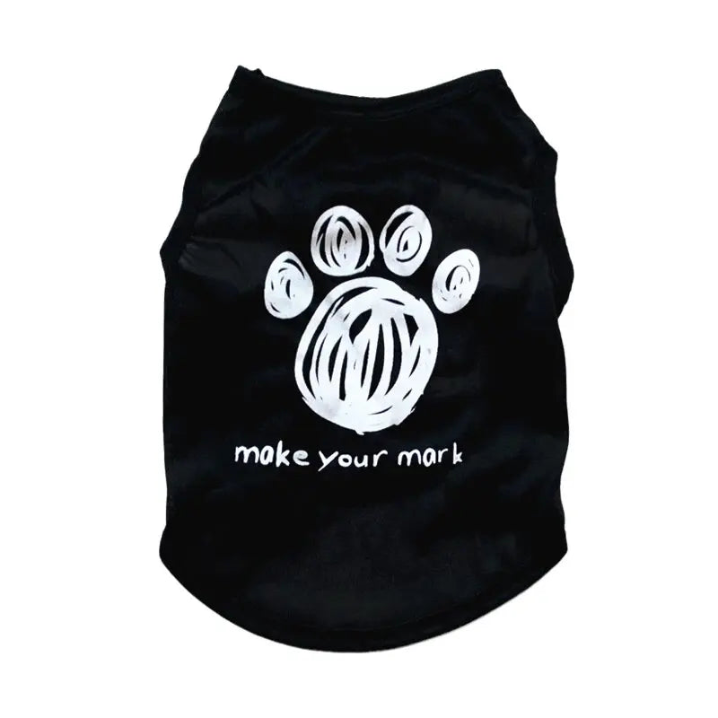 Débardeur d'été léger pour petit chien, motifs au choix