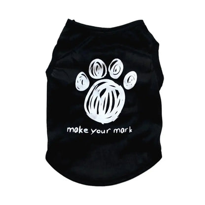Débardeur d'été léger pour petit chien, motifs au choix