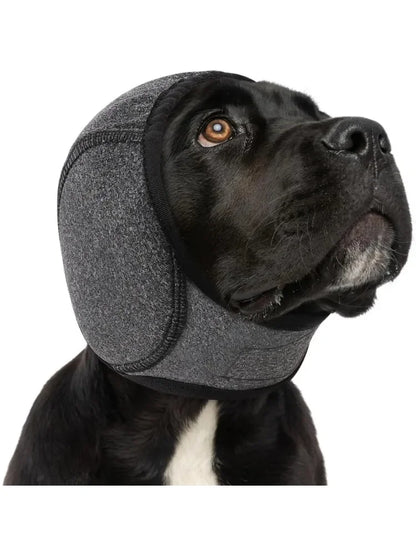 Cache-oreilles antibruit pour chien, snood apaisant et imperméable